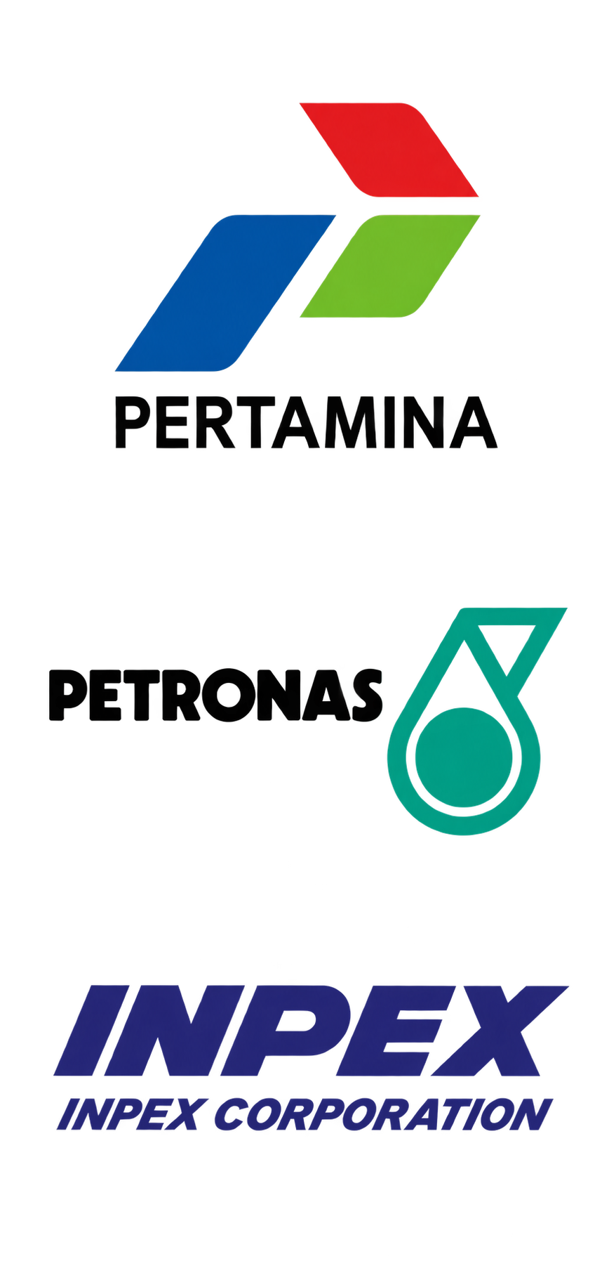 Pertamina, Petronas, INPEX